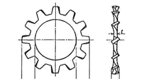 歯付き / 外歯形(B)